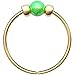 Thin 14k Gold Filled Tiny Nose Ring Hoop - 2 mm Green Opal piercing Nose Hoop - 24 gauge very Thin Nose Hoop Tiny Piercings Nose Rings hoop - Opal nose rings