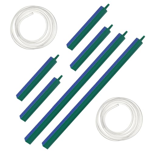 POPAPIE 6 Pcs Bulleur Aquarium,Oxygen Diffuser Bar,Diffuseurs d'eau pour Aquarium,Barres à Bulles d'air Diffuseurs avec 2 Tuyau pour Pompe à Air Fish Tank...