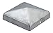 Produktbild Gartenwelt Riegelsberger 1 Stück, Premium Pfostenkappe 121x121 mm aus Stahl feuerverzinkt für Pfosten 12 x 12 cm Zaunkappe Abdeckkappe