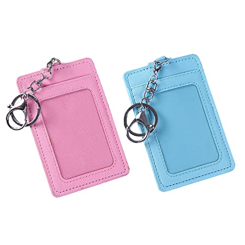 Image of 2 Pack Slim Minimalist Wallet, ID /Office Keys /Credit Cards Holder Pocket Purse, Lightweight Simple Wallets for Contact /Business Cards, Metro Card