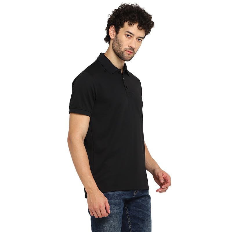 Image of Southern Alps Polo Collar T-Shirt with Moisture Wicking for Men
