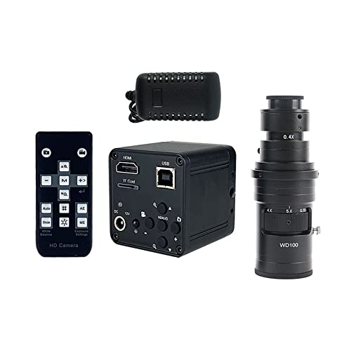 顕微鏡観察 フル HD 1080P 60FPS 2K 3800W 38MP HDMI USB 産業用電子デジタル ビデオ顕微鏡カメラ(38MP With 200X)