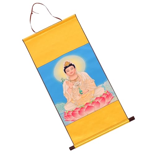 WOFASHPURET Decorative Wall Hanging Buddha Painting Religious Art Wall Decor Home Art