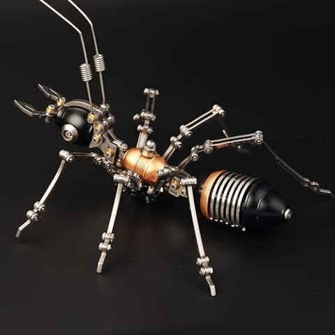 YUEZUDPO 3D Metal Puzzles for Adults,3D Model Building Kit Mechanical Ant DIY 3D Puzzles Assembly Models for Family Time,Birthday Cover