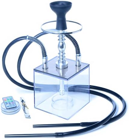 Amazon Co Jp シーシャ 水パイプ 水タバコ アクリル シーシャ パイプ セット ホース2本 シーシャボウル Ledライト リモコン付き 腕時計