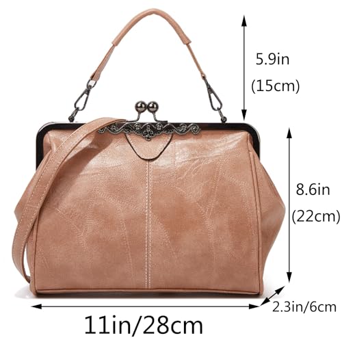 Bolso retro de mano pequeño para mujer estilo tote miniatura 2