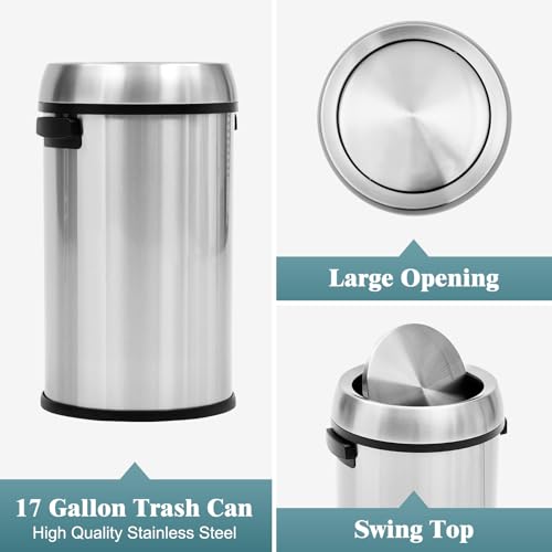Caneca de basura de acero inoxidable 65L TrailBlaze miniatura 5