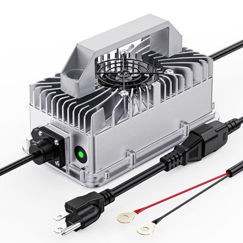 12V 30A LiFePO4 Battery Charger, PowerUrus 12V Lithium LiFePO4 Battery Charger 14.6V Lithium Battery Chargers, 30A Smart Battery Maintainer, Designed for 12v LiFepO4 Deep Cycle Rechargeable Batteries