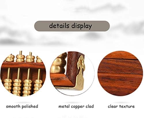 Mini Copper Beads Abacus - Decorative Metal Art for Home, Unique Small Decor with Stable Base, Perfect for Gift and Collectors, Stylish Office Desk Accessory