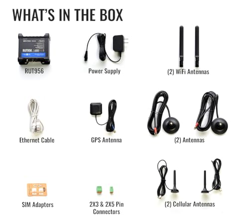 Image of Teltonika RUT956 Industrial 4G LTE Router - Dual SIM Failover, GNSS GPS Tracking, VPN & RMS Support (RUT956A00A00)