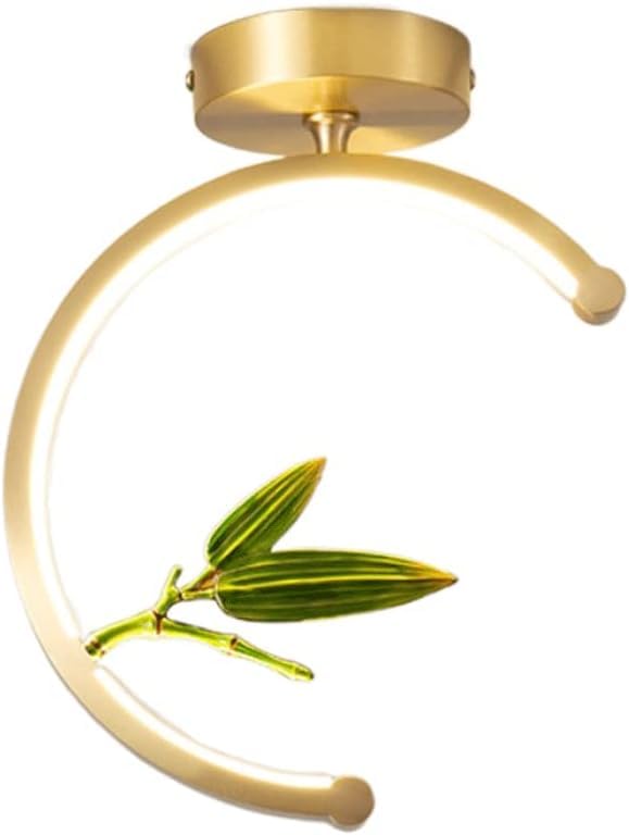 Éclair de plafond en or semi-flush pour illuminer les pièces sombres