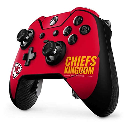 Skinit Decal Gaming Skin Compatible with Xbox One Elite Controller - Officially Licensed NFL Kansas City Chiefs Team Motto Design