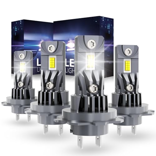 NITEGUIDE Light Bulbs Compatible for Smart Fortwo 2008-2015, High and Low Beam, 6500K Cool White, Plug and Play, 5000 Lumens, 4 PCS