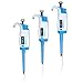 Micropipette Kit: 3 Microlit Lab Pipettor (0.5-10ul, 10-100ul, 100-1000ul) Adjustable Volume Single Channel Micro pipettes Set