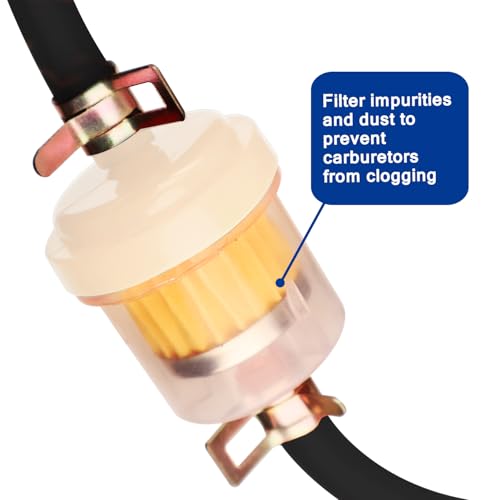 Image of Dirt Bike Gas Fuel Line Hose Fuel Filter for 50cc 110cc 125cc TaoTao Coolster Apollo GY6 Motorcycle Pit Bike Motocross Pocket Bike Chinese Atv Four Wheeler Moped Scooter Quad Go Kart Parts Black