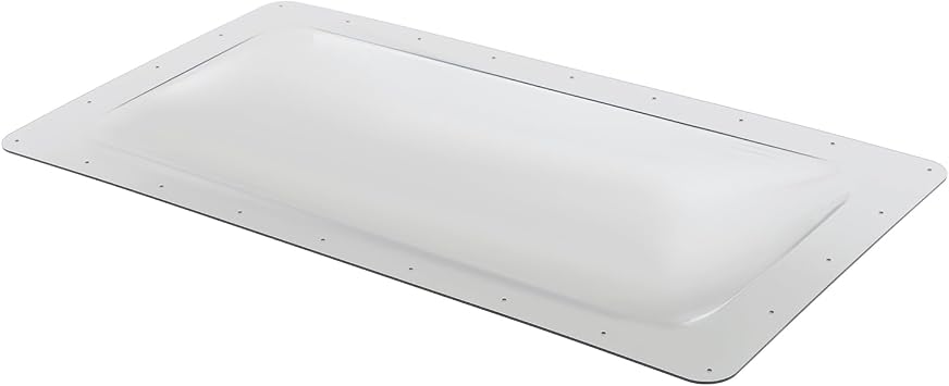 RV Skylight Replacement 18" x 34" Camper RV Skylight Cover Outer Dome Fit Standard 14" x 30" Openings, Suitable for Use as a Sunroof for Campers and RVSSmoky Color