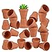 FCFKUK 36pcs Small Mini Clay Pots, 2.5inch Terra Cotta Pot Clay Ceramic Pottery Planter, Succulent Nursery Pot/Cactus Plant Pot, with Drainage Hole, for Indoor/Outdoor Plants, Crafts, Wedding