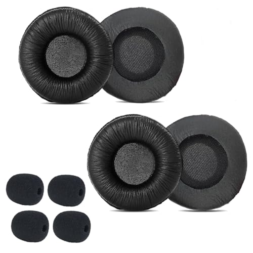 Ersatz Ohrpolster für Plantronics Headset, 50mm Ohrpolster kompatibel mit Plantronics Blackwire C320 3210 3220 3320 HW251N HW261N HW510 HW520 Jabra Biz 2300 Pro 920 9450 GN 2000 9125 (4 Stück)