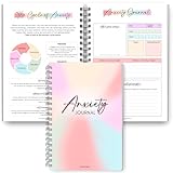 Anxiety Relief Workbook & CBT Therapy Notebook - Guided Prompts, Mental Health Wellness Journal - A5 (Colorful)
