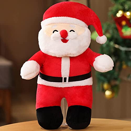 Image of Tickles Standing Santa Claus Soft Stuffed Plush Toy Christmas Decorations for Kids Boys & Girls (Size: 30 cm Color: Red)