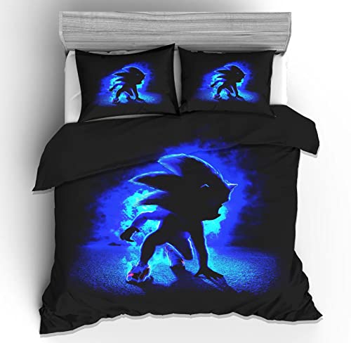 Parure de Lit, Housse de Couette 140 x 200 cm + 65 x 65 cm, Polyester 2 pièces, pour Adolescent et Enfant Cover