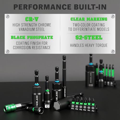 Image of 74-Piece Magnetic Nut Driver Set for Impact Drill Metric & SAE, Impact Socket Adapter, Power Bits with Magnetic Holder, Wing Nut Driver, Universal Socket, 1 /4'' Quick-change Bit Extension