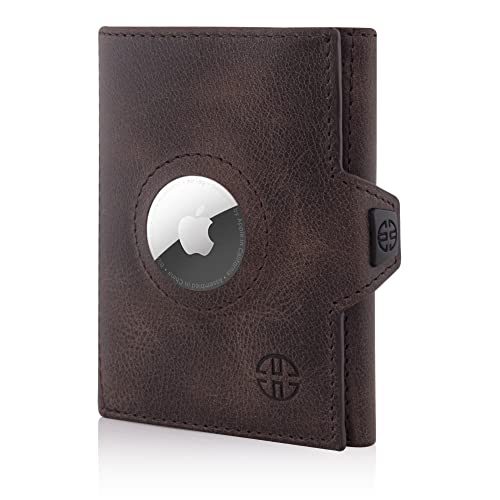 Portefeuille en cuir TRUSADOR Verona petit format trois volets et protection RFID pour tous