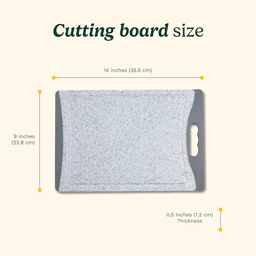 Tabla de cortar Cuisinart rectangular gris 14" miniatura 2