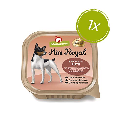 GranataPet Mini Royal Multipack, Nassfutter für Hunde im Probierpaket, Hundefutter ohne Getreide & ohne Zuckerzusatz, Alleinfuttermittel für ausgewachsene Hunde, 6 x 150 g