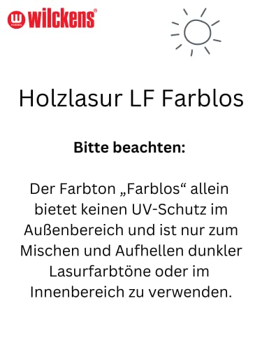 Wilckens Holzlasur LF für Innen und Außen, 750 ml, farblos