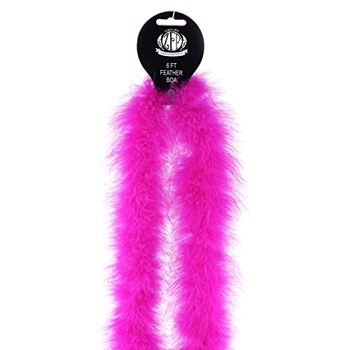 Zucker Marabou Boa Medium Weight Solid Color - Shocking Pink #TOP5