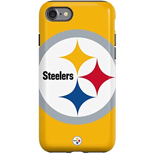 Skinit Pro Phone Case Compatible with iPhone SE (2nd & 3rd Gen) - Officially Licensed NFL Pittsburgh Steelers Large Logo Design