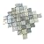 Casablanca Lantern 2x2 Glitter Glowing Blue Grey Glass Mosaic Wall Pool Tile for Kitchen Backsplash, Bathroom Shower, Accent Decor (Box of 5 Sheets)