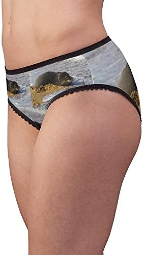 Monk Seal Panties, Monk Seal Underwear, Briefs, Cotton Briefs, Funny Underwear, Panties For Women