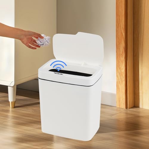 Teyyvn lata automática con sensor de movimiento 4 gal, blanca miniatura 4