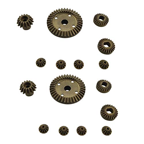 sea jump 12T 15T 24T 38T Metal Front and Rear Differential/Metal Gear Upgrade Accessories for 1:18 Wltoys A949 A959 A969 A979 184012 RC Car Upgrade Parts