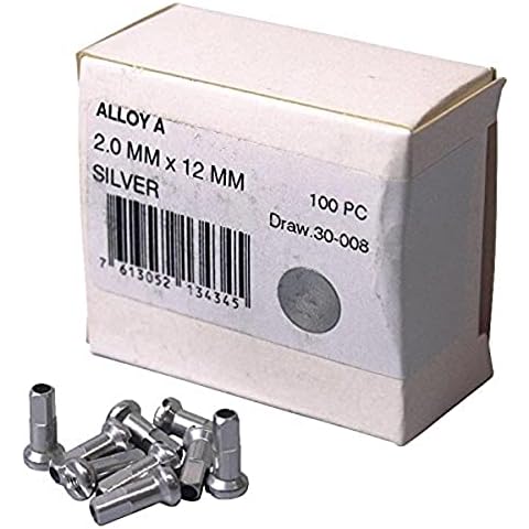 DT Swiss 2 x 12 mm Silver Nipples Cover