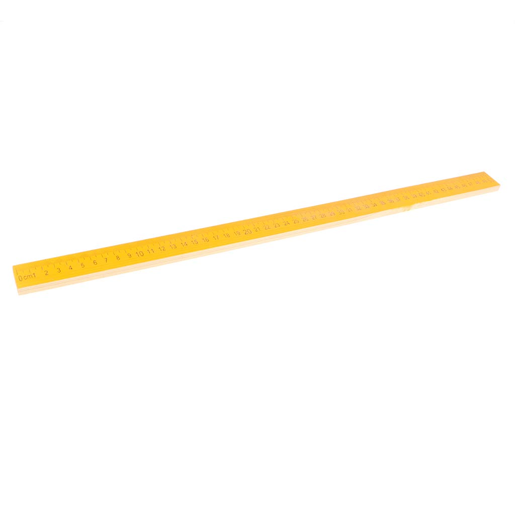 Adoorniequea 50 Cm/ 20In Wooden Ruler Measuring Rulers For School Student Teaching Aids