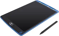 Lousa Mágica Infantil Digital 8,5' Polegadas LCD Branco Preto Azul Verde Vermelho Rosa Mais Caneta De Desenho Tablet Escrever E Desenhar Para Crianças PREMIUM ONYK (AZUL)