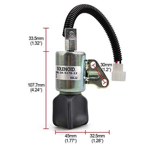 Kraftstoffabschalt-Magnetventil Sa-5176-12 Kubota 1756Es-12Suc5B1S5 Kfz-Steuerventil