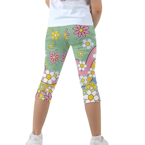 Premium Yoga Capri Leggings for Girl High Waist Comfortable Running Dance Leggings Pants in 4-13 Years3
