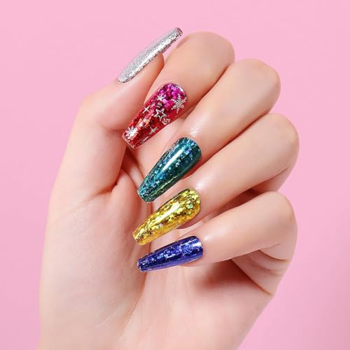 AIMEILI 2PCS Nail Art Foil Glue Gel 15ML Transferfolie Nägel Kleber für Folien Nagelsticker Nail Art Foil Glue Gel Set