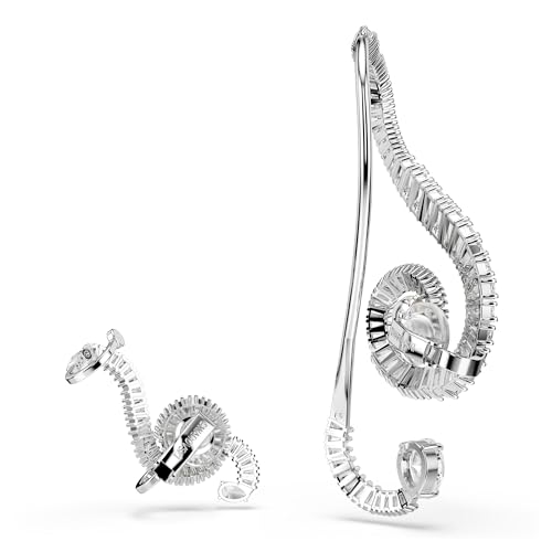 Ariana Grande SS25 Crystal Clip Earrings in Rhodium Finish - Part of the Ariana Grande x Swarovski Capsule Collection4