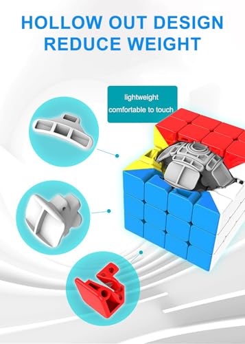 Image of CFMOUR 4x4 Speed Cube - Stickerless Magic Cubes Bundle | Moyu Meilong 4, Fast Turning, Smooth, Vivid Colour, Kids Puzzle Game, Brain Toy for Teens and Adults
