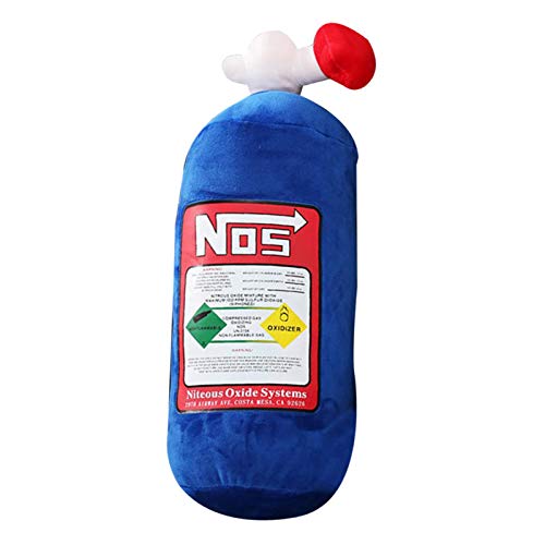 NOS Car Seat Headrest, Plush Neck Pillow Cushion Car Decoration, Simulation Fire Extinguisher Pillow, Car Modified Pillow