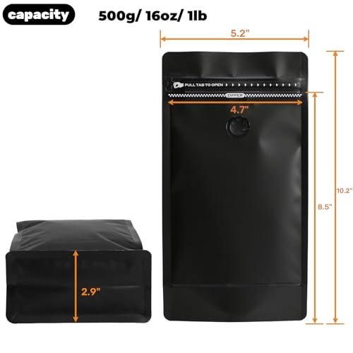 ZOOFOX 1 lb Coffee Bags with Valve