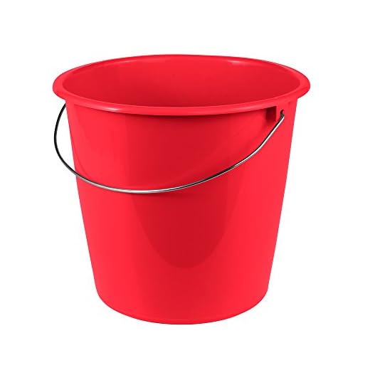 keeeper Hink med metallbygel, Polypropylen, 10 l, Erik, röd