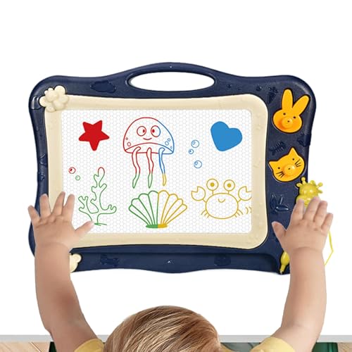 Tarjeta de Dibujo Magnético para - Tablero de Dibujo Borrable Tabla de Escritura con Sello | Viajar Borrable Doodle Pad Aprendizaje y Educativo para edades de 1 a 3 años