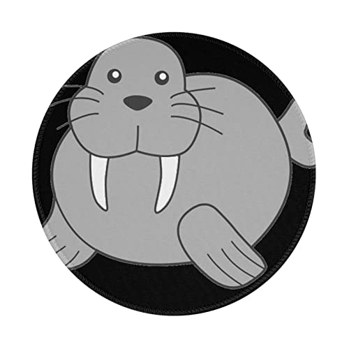 Tapis de souris rond Walrus 20,3 cm protégez votre bureau des taches