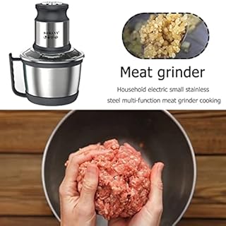 SOKANY Tritatutto Elettrico Ciotola in Acciaio Inox 2 Velocità con 4 Lame Affilate Frullatore Tritatutto con Motore Potente Robot da Cucina per Frutta Verdura Carne Spezie (SK-7027, 800W, 3L)